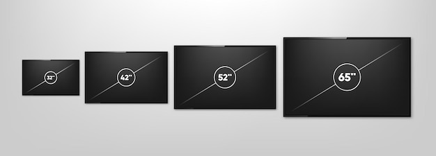 Choosing wall mounts based on TV size