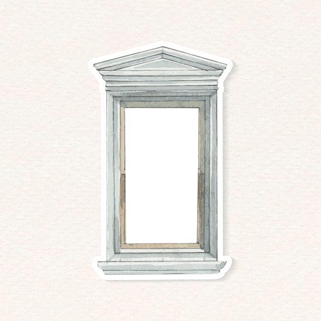 Signs of wear on window frames